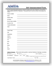 AMTA_Job_Announcement_Form